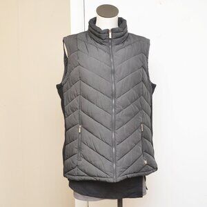 Calvin Klein Women's Black and Grey Vest